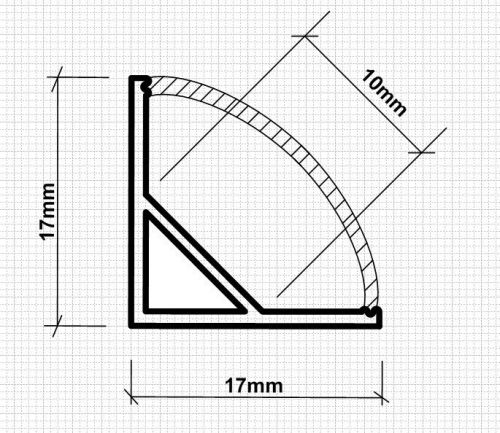 1616 5X2M Aluminium Profile Channel Extrusion LED Light 5050 5630 3528