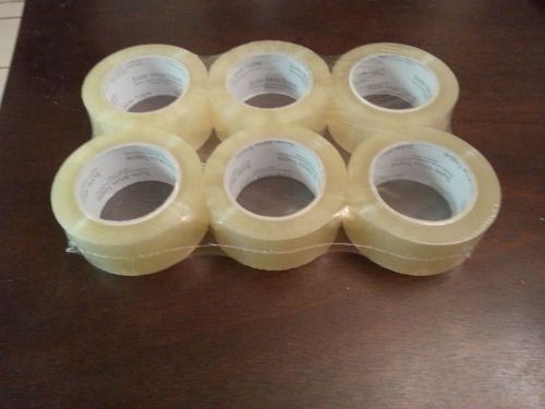 6 Rolls Clear Packing Tape - 2 mil 2&#034; x 110 Yards Box Carton Sealing Shipping