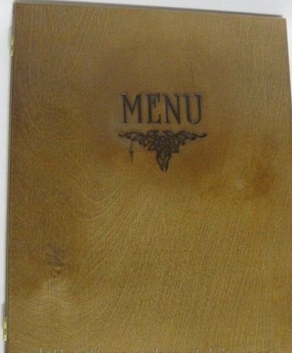 Exclusive Wooden Menu Folder