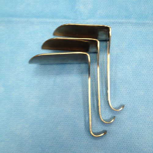 Abdominal Retractor Blade Lot of 3