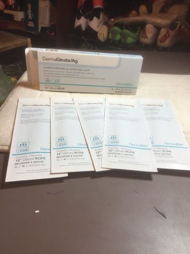 DermaGinate Silver Rope Antimicrobial Wound Dressing 12&#034; Alginate Fiber 00530E