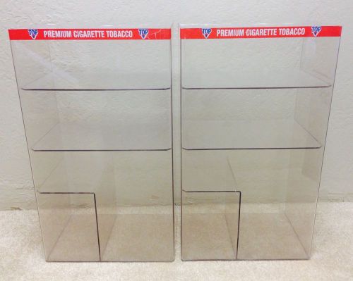 (2) Top Premium Cigarette Tobacco 4-Compartment Retail Displays Tabletop Display