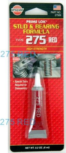 PRIME LOK STUD &amp; BEARING FORMULA TYPE 275 RED HIGH STRENGTH machine Screw 27569