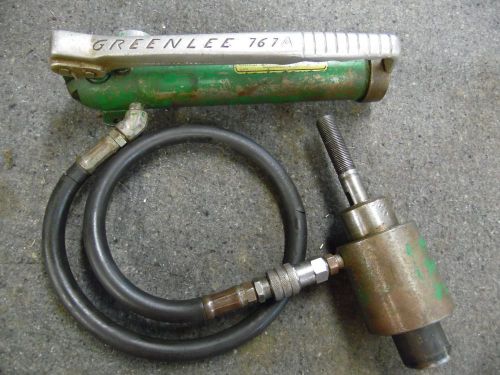 Greenlee #767A hydraulic pump and ram