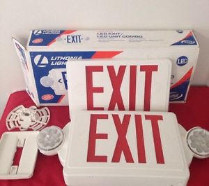 Exit Signs LED Exit / LED Unit Combo Signs LITHONIA LHQM LED R M6