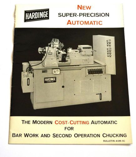 HARDINGE ASM-5C BAR WORK AND SECOND OPERATION CHUCKING BROCHURE