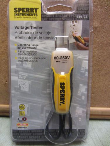 Sperry Instruments ET6102 Voltage Tester, 80-250 VAC/DC