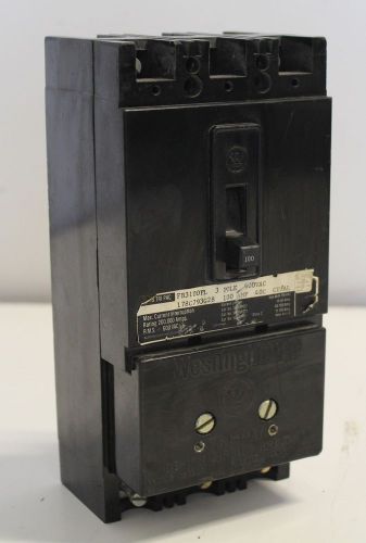 WESTINGHOUSE FA FB3100PL 3 POLE 100 AMP CIRCUIT BREAKER 600V