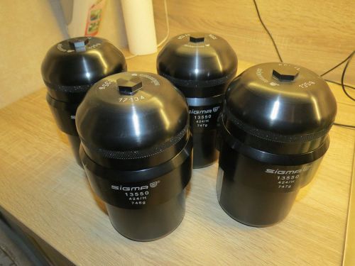 Lot 4X  Sigma Centrifuge Bucket 13550  746g 424/H