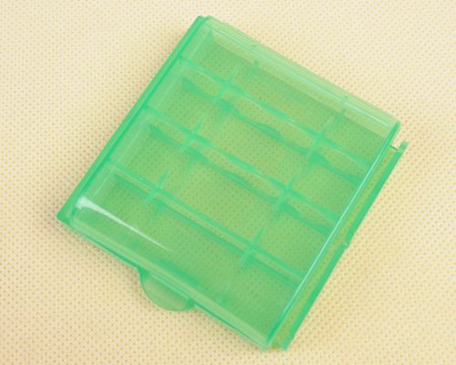 Hard Plastic Case Holder Storage Box AA AAA Battery Green