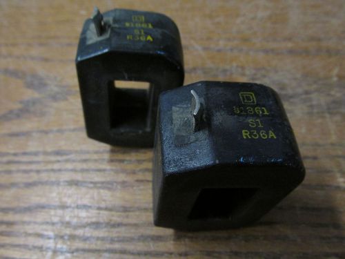 LOT OF 2 Square D S1861 Coil 480 Volts 600 Hertz 440 Volts 50 Hertz