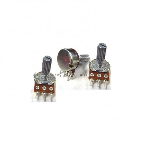 5 pcs 50K ohm Linear Taper Rotary Potentiometer Panel pot B50K 15mm