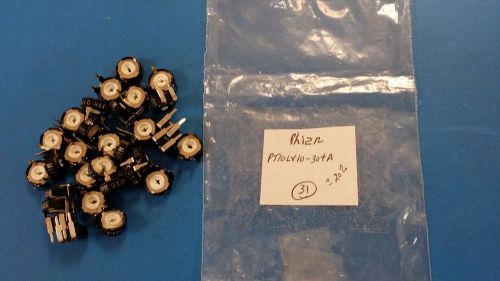 (5 PCS) PT10LV10-304A2020, Piher, 10 mm Carbon Potentiometer, 300 kOhm, 20%