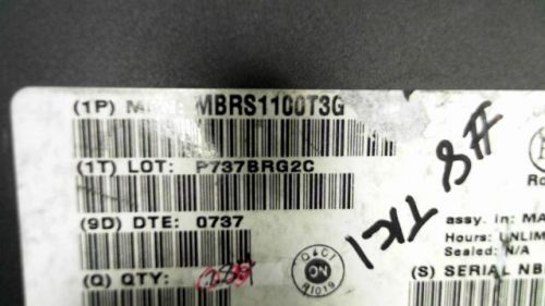 200-PCS SCHOTTKY 100V 1A 2-PIN DO-214AA ON SEMI MBRS1100T3G 1 MBRS1100T3G 1100T3