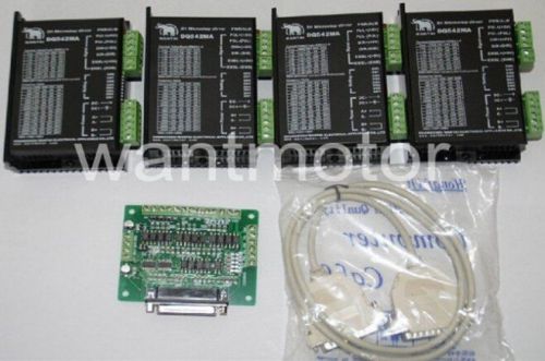 Free ship!4pcsnema23 wantai stepper motor driver dq542ma 50v 4.2a 128microsteps for sale