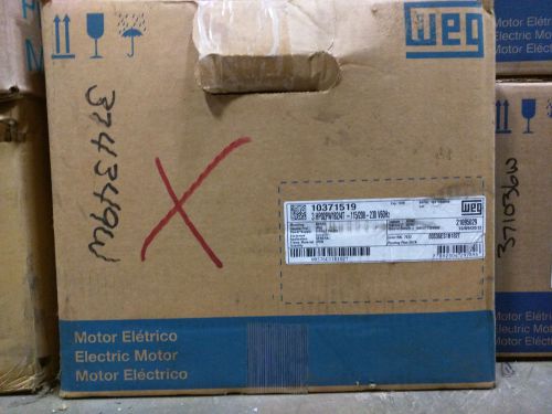 New in Box Weg 3HP, 3500 RPM, Single Phase Motor, 182T Frame