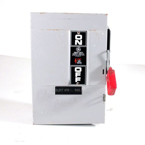 Ge th3361 heavy duty safety switch 600v 30a 3 phase 3 pole fused m. 7 with fuses for sale