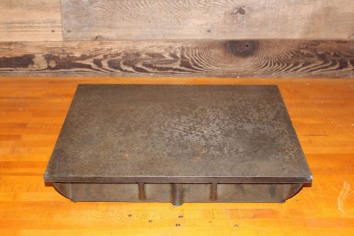 Machinists Machine Surface Plate Hand Scraped Cast Iron 18&#034; x 15&#034; x 3&#034; Mill