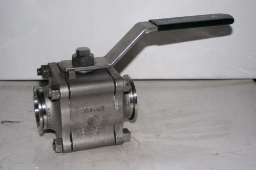 2&#034; Ladish SS Sanitary Ball Valve Tri-Clover Tri-Flo