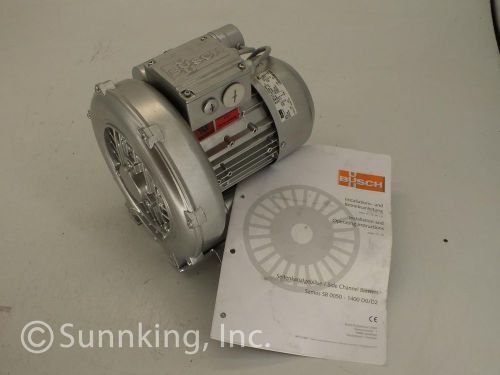 BUSCH Ring Side Channel Regenerative Blower, Vacuum, w/ Manual Samos SB 0080