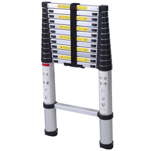 NB Telescopic 12.5ft Aluminum Telescoping  Tall Multi Purpose Extension Ladder