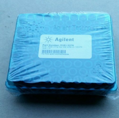 HP AGILENT NEW 5181-3376 2ml AMBER WIDE OPENING CRIMP TOP VIAL 100/pk SEALED