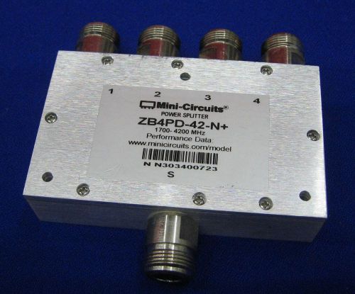 MINI-CIRCUITS POWER SPLITTER ZB4PD-42-N+ 1700-4200 MHz