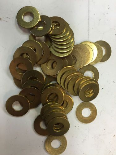 1/2&#034; Brass Flat Washers - Qty.50