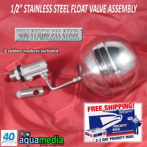 STAINLESS Auto FLOAT LEVEL CONTROL VALVE 1/2&#034; NPT SHUT OFF Unbeatable Price