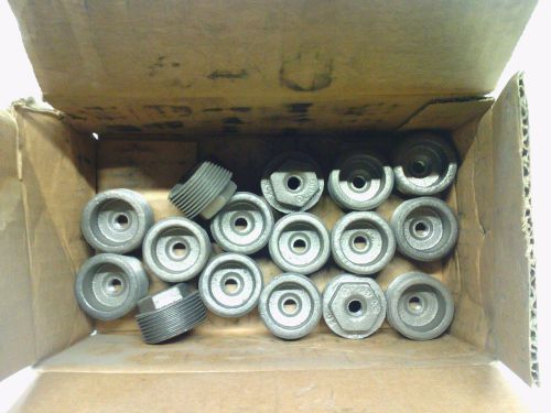 Ward 1-1/4&#034; x 1/8&#034; BLK CI Hex Bushing, Lot of 16