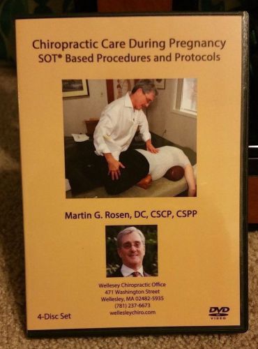 CHIROPRACTIC CARE DURING PREGNANCY SOT DR. MARTIN ROSEN DC 3 DVD SET/WORKBOOK