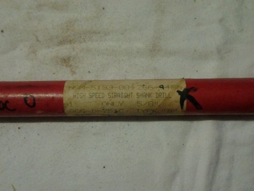 5/8&#034; Cleforge HS Straight Shank Drill Bit