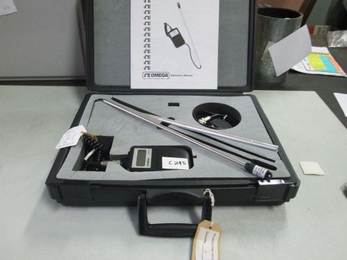 OMEGA Temperature &amp; Air Velocity Meter #36051/17 #HHF51 &amp; #HHF52 (NIB)