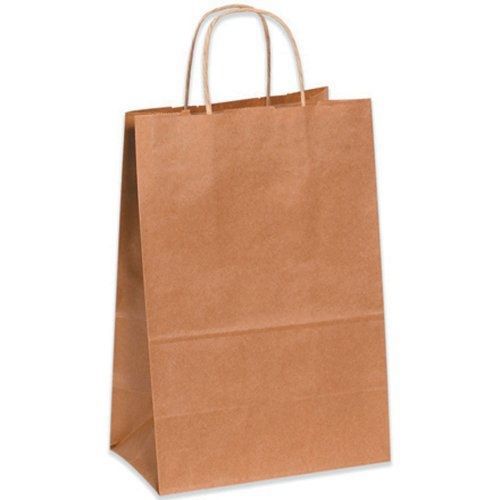 Aviditi BGS104K Paper Shopping Bag, 10&#034; Length x 5&#034; Width x 13&#034; Height, Kraft
