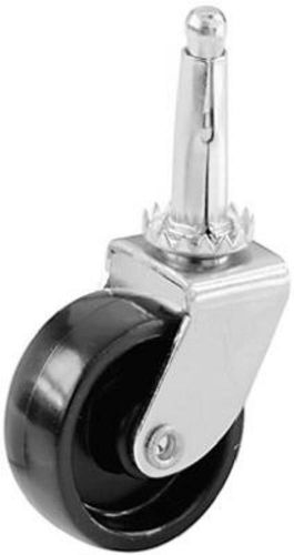 Shepherd 2pk, 1-1/4&#034; Black Wheel Stem Caster 19557