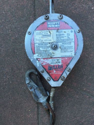 Used MILLER RLS30G/30&#039; MIGHTY LITE Self-Retracting Lifeline 310 Lb Capacity