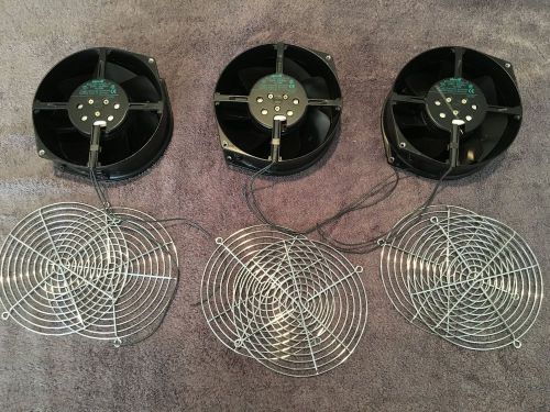 3 ebm 6&#039;&#039; fans w2s130-aa03-01 230 vac 50/60hz 45/39w w/ front and back grills for sale