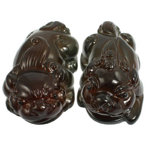 Male Female Brave Troops Tea Table Handicraft 2.8 Inch Long 2Pcs Gray