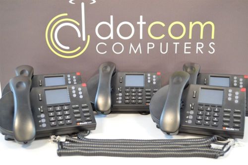 SHORETEL IP 265 VOIP Color Display Phone Refurbished  IP265  Black Lot 5x Qty