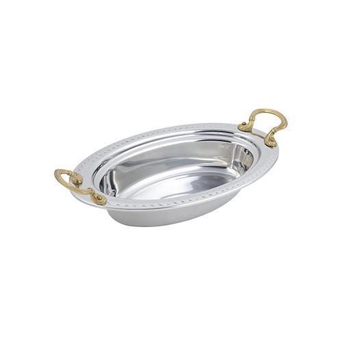 Bon Chef 5499HR Food Pan, Full Oval, 6 Qt. 4 Oz., 19&#034; X 11-13/16&#034; X 3-1/2&#034;