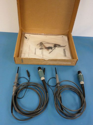 2 - TEKTRONIX P6009 120 MHz 100X Oscilloscope Probes w/ Manuals and Accessories