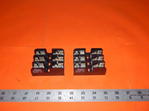 Lot of 2 Gould Shawmut 30323R Fuse Block Holder 30Amp 600V