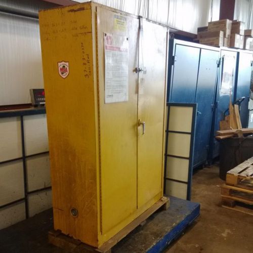 JUSTRITE 45 GAL. CAPACITY FLAMMABLE LIQUID STORAGE CABINET 25450, LISTING #2