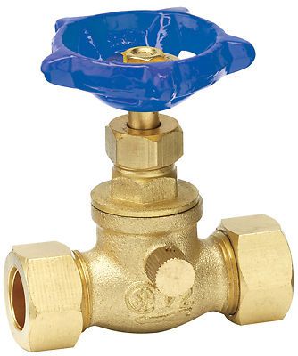 HOMEWERKS WORLDWIDE LLC 1/2&#034; CMP BRS Stop Valve