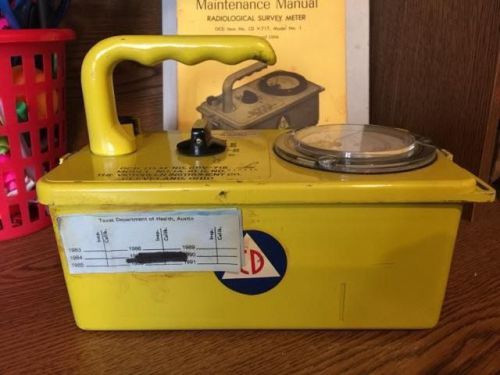 Victoreen Radiological Radiation Survey Meter Geiger Detector CDV-717 Model 1