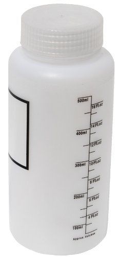 Vestil BTL-W-16-LBL Wide-Mouth Low Density Polyethylene (LDPE) Graduated Plastic