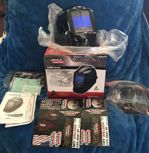 Lincoln K3230-2 Black Viking Digital Auto Darkening Welding Helmet 2450D Series