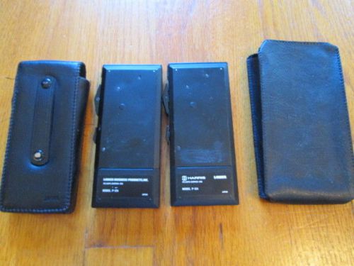 Vintage harris lanier p-124 micro cassette recorder dictaphone players w/cases for sale