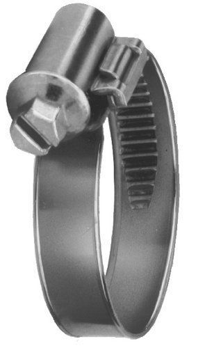 Precision brand smooth band metric worm gear hose clamp, 25mm - 40mm pack of 10 for sale