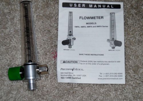 Precision Dental Dentist Medical Oxygen Flowmeter Max Flow 44-67 LPM Model 8MFA